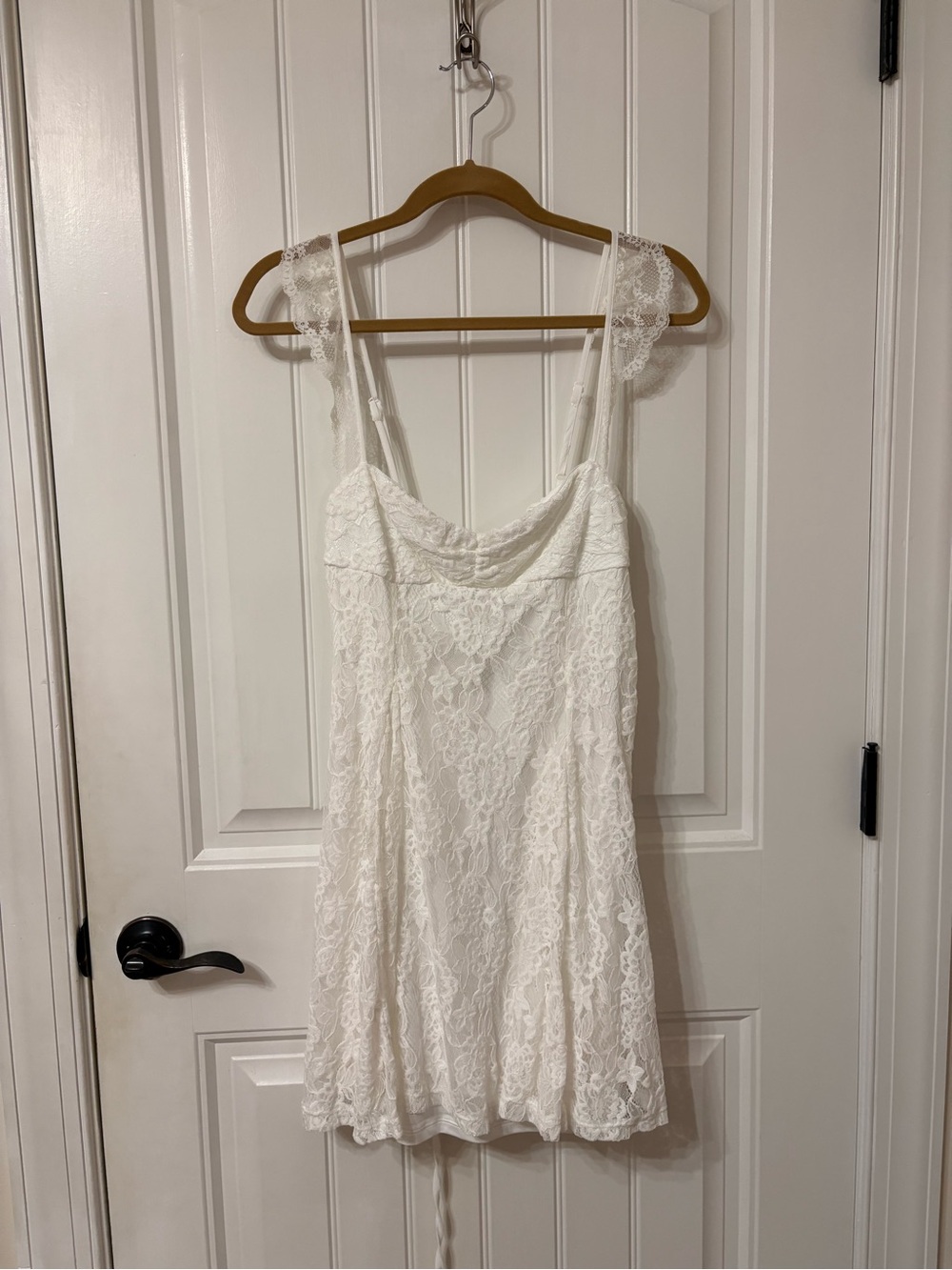 White Lace Slip Dress
